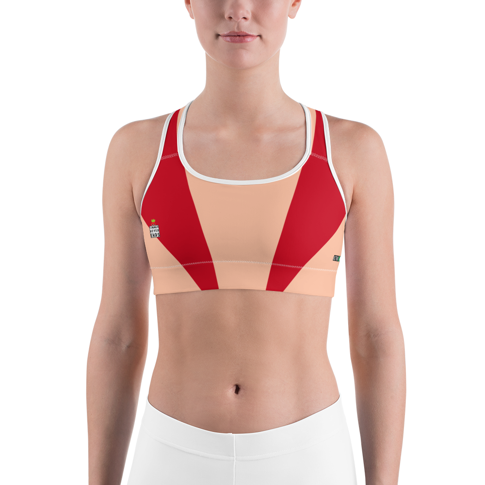 Vermilion - #8e1373b0 - Cherry Peach - ALTINO Sports Bra - Summer Never Ends Collection - Stop Plastic Packaging - #PlasticCops - Apparel - Accessories - Clothing For Girls -