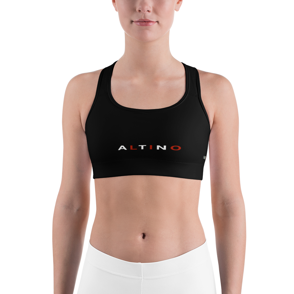 Black - #9829aba0 - ALTINO Sports Bra - Noir Collection - Stop Plastic Packaging - #PlasticCops - Apparel - Accessories - Clothing For Girls -