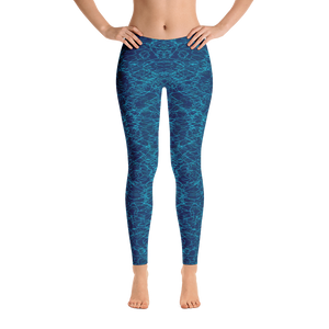 Azure - #5873b8c0 - Oceanic Silver Plain - ALTINO Leggings - Team GIRL Player - Earth Collection - Fitness - Stop Plastic Packaging - #PlasticCops - Apparel - Accessories - Clothing For Girls - Women Pants