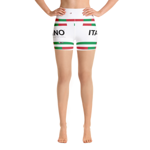 White - #2b961eb0 - Viva Italia Art Commission Number 78 - ALTINO Yoga Shorts - Stop Plastic Packaging - #PlasticCops - Apparel - Accessories - Clothing For Girls - Women Pants