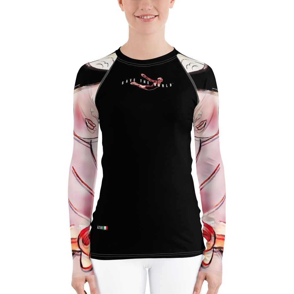 Black - #d974df92 - ALTINO Senshi Body Shirt - Senshi Girl Collection - Stop Plastic Packaging - #PlasticCops - Apparel - Accessories - Clothing For Girls - Women Tops