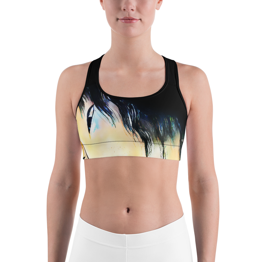 Black - #3fbce580 - ALTINO Senshi Sports Bra - Senshi Girl Collection - Stop Plastic Packaging - #PlasticCops - Apparel - Accessories - Clothing For Girls -