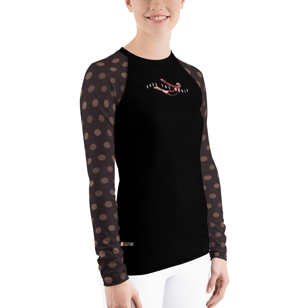 Black - #94231482 - Black Chocolate Fudge Stracciatella - ALTINO Body Shirt - Gelato Collection - Stop Plastic Packaging - #PlasticCops - Apparel - Accessories - Clothing For Girls - Women Tops