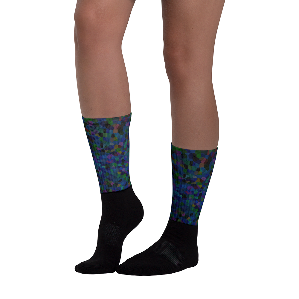 Azure - #0196c480 - Oceanic Ryukyu Trench - ALTINO Designer Socks - Earth Collection - Stop Plastic Packaging - #PlasticCops - Apparel - Accessories - Clothing For Girls - Women Footwear