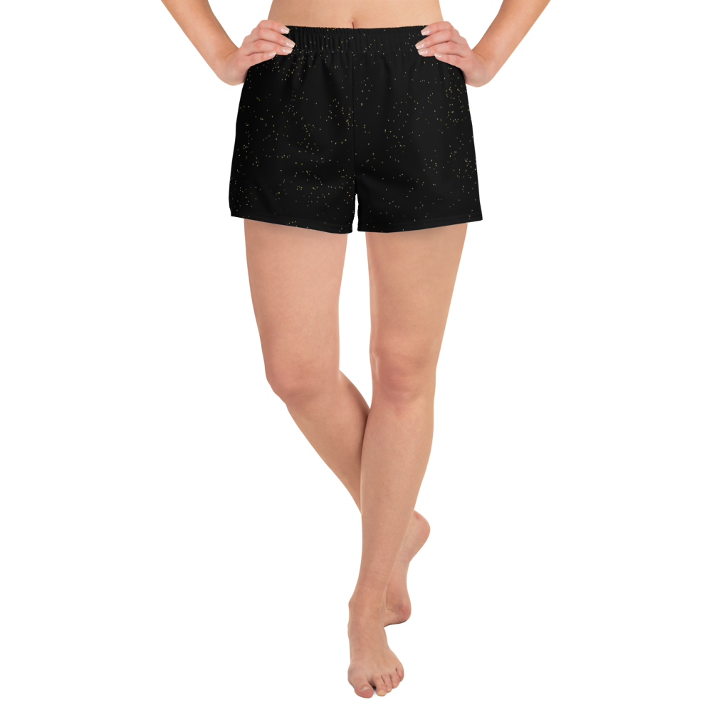 #5cc28100 - Black Magic Touch Of Gold - ALTINO Athletic Shorts - Gritty Girl Collection