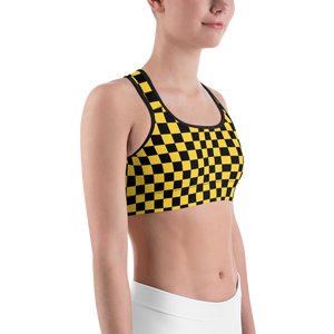 #cb7f7aa0 - Bananna Black - ALTINO Sports Bra - Summer Never Ends Collection