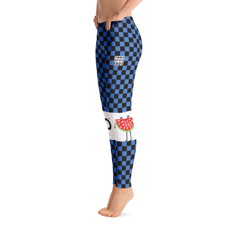 #3ebcd4a0 - Blueberry Black - ALTINO Leggings - Summer Never Ends Collection