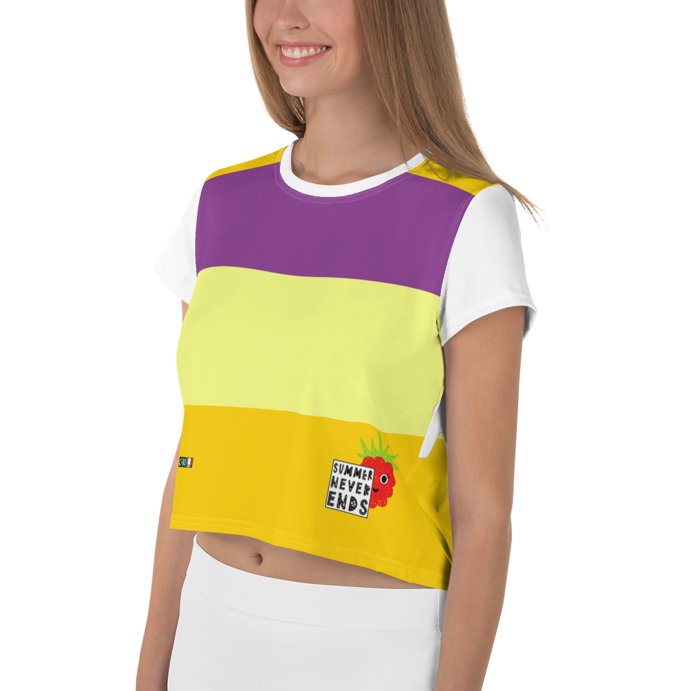 #b17267b0 - Mango Grape Pear - ALTINO Crop Tees - Summer Never Ends Collection