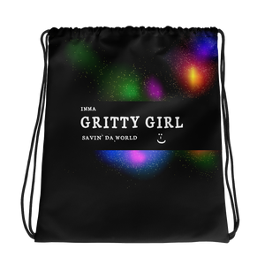 #05a7fca0 - Gritty Girl Orb 916422 - ALTINO Draw String Bag - Gritty Girl Collection