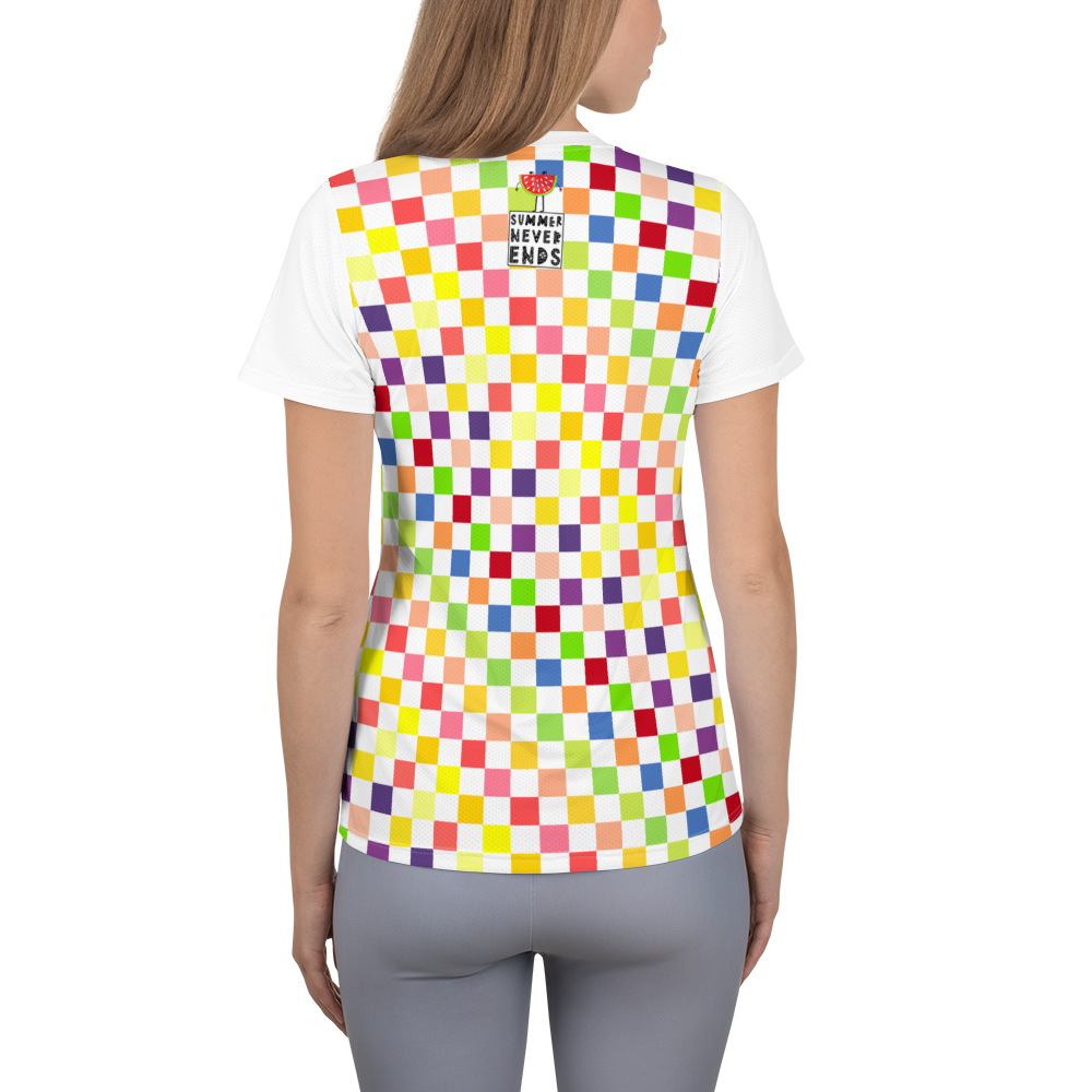 #65df71b0 - Fruit White - ALTINO Mesh Shirts - Summer Never Ends Collection