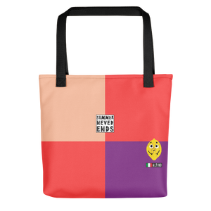 Vermilion - #a14ed2a0 - Peach Grapefruit Grape Blueberry - ALTINO Tote Bag - Sports - Stop Plastic Packaging - #PlasticCops - Apparel - Accessories - Clothing For Girls - Women Handbags