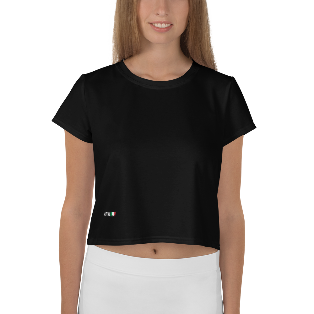 Black - #45d7d980 - ALTINO Crop Tees - Noir Collection - Stop Plastic Packaging - #PlasticCops - Apparel - Accessories - Clothing For Girls - Women Tops