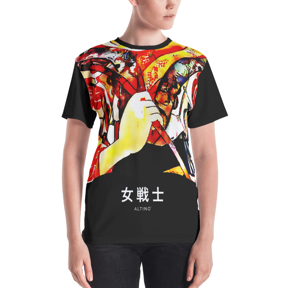 Black - #562f2c00 - ALTINO Senshi Crew Neck T - Shirt - Senshi Girl Collection - Stop Plastic Packaging - #PlasticCops - Apparel - Accessories - Clothing For Girls - Women Tops