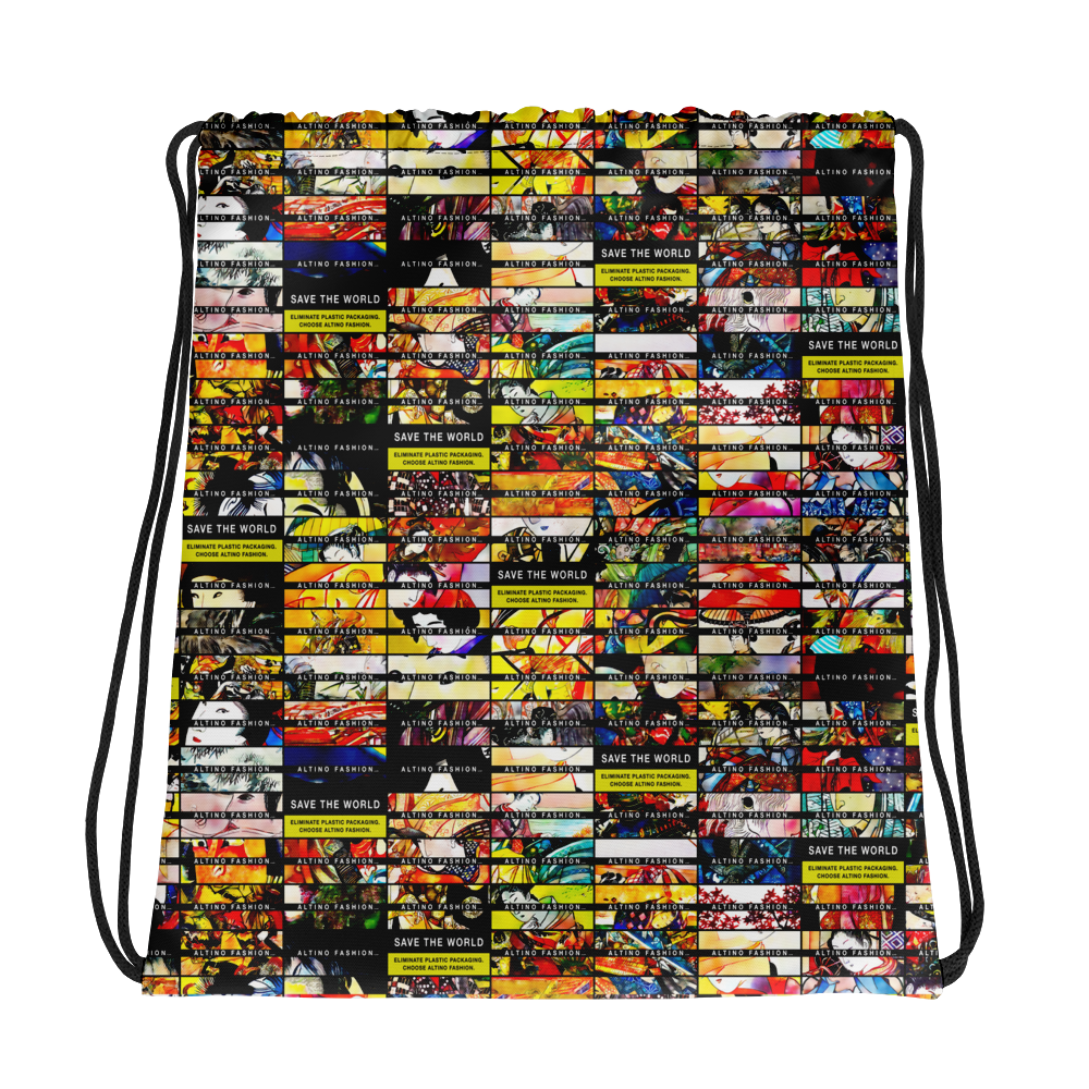 Black - #da21ca00 - ALTINO Senshi Draw String Bag - Senshi Girl Collection - Sports - Stop Plastic Packaging - #PlasticCops - Apparel - Accessories - Clothing For Girls - Women Handbags