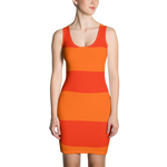 Red - #d2464400 - Orange Maraschino Cherry Frost - ALTINO Fitted Dress - Stop Plastic Packaging - #PlasticCops - Apparel - Accessories - Clothing For Girls - Women Dresses