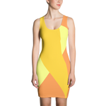Vermilion - #6fc6f830 - Bananna Cantaloupe Pear - ALTINO Fitted Dress - Summer Never Ends Collection - Stop Plastic Packaging - #PlasticCops - Apparel - Accessories - Clothing For Girls - Women Dresses
