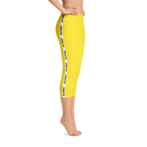 Amber - #7d61cc30 - Pineapple - ALTINO Capri - Summer Never Ends Collection - Yoga - Stop Plastic Packaging - #PlasticCops - Apparel - Accessories - Clothing For Girls - Women Pants