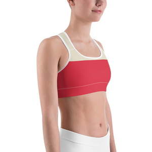 #da254b90 - Red Raspberry White Chocolate Stracciatella - ALTINO Sports Bra