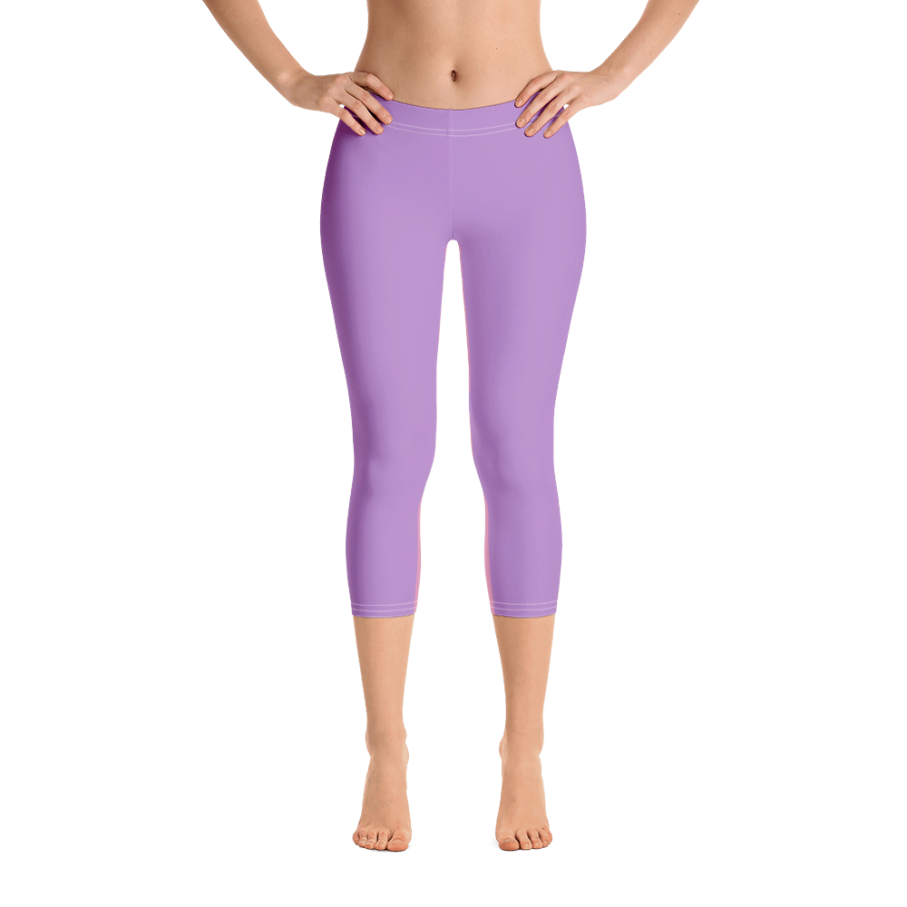 #af9d9490 - Black Raspberry Pomegranate Stracciatella - ALTINO Sport Capri Leggings