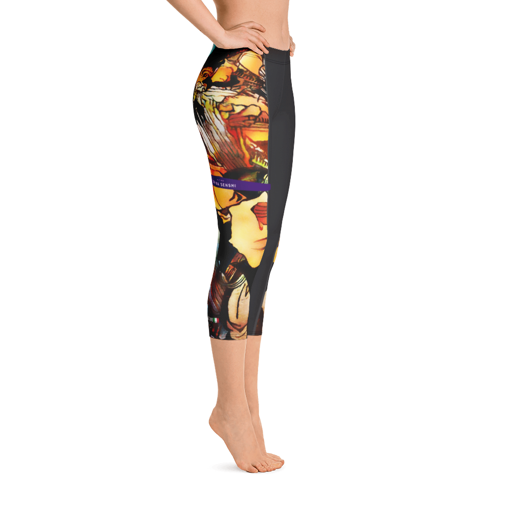 Black - #8382f1a0 - ALTINO Senshi Capri - Senshi Girl Collection - Yoga - Stop Plastic Packaging - #PlasticCops - Apparel - Accessories - Clothing For Girls - Women Pants
