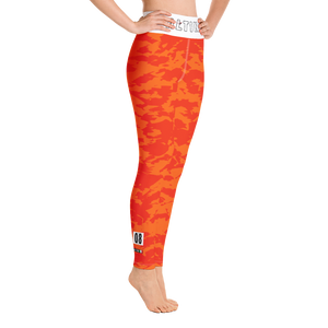 #21d3e3d0 - Orange Maraschino Cherry Frost - ALTINO Yoga Pants - Team GIRL Player