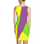#f36d1e30 - Grape Lemon Lime - ALTINO Fitted Dress - Summer Never Ends Collection