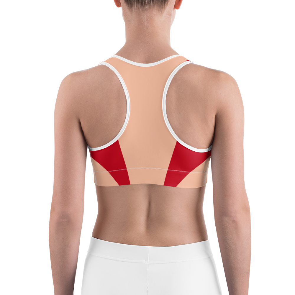 #8e1373b0 - Cherry Peach - ALTINO Sports Bra - Summer Never Ends Collection