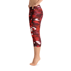 #d08a2ac0 - Sweet Cherry Kisses - ALTINO Sport Capri Leggings - Team GIRL Player