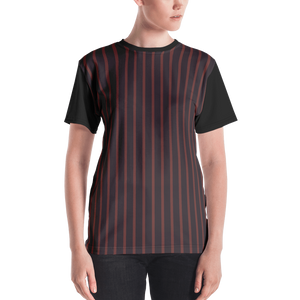 Black - #740efc00 - Black Chocolate Roman Cherry Stracciatella - ALTINO Crew Neck T - Shirt - Stop Plastic Packaging - #PlasticCops - Apparel - Accessories - Clothing For Girls - Women Tops