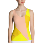 Yellow - #6381eab0 - Lemon Mango Peach - ALTINO Fitted Tank Top - Summer Never Ends Collection - Stop Plastic Packaging - #PlasticCops - Apparel - Accessories - Clothing For Girls - Women Tops