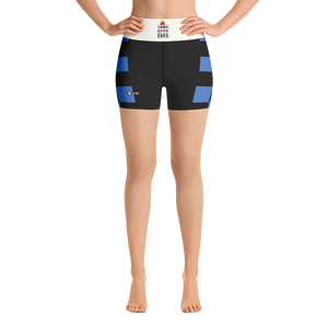 #2557dca0 - Blueberry Black - ALTINO Yoga Shorts - Summer Never Ends Collection