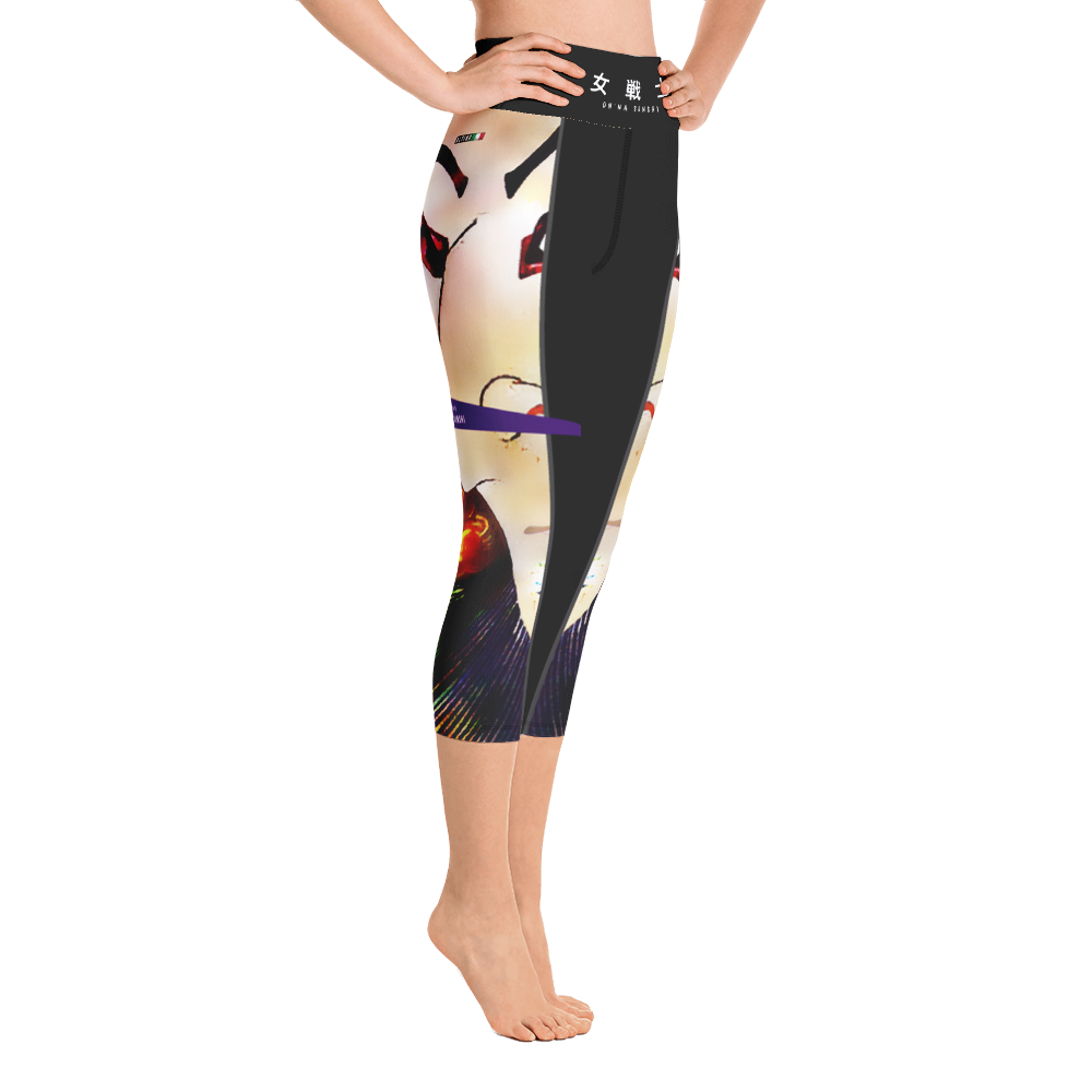 Black - #1f8ff9a0 - ALTINO Senshi Yoga Capri - Senshi Girl Collection - Stop Plastic Packaging - #PlasticCops - Apparel - Accessories - Clothing For Girls - Women Pants