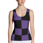 Violet - #d9b930a0 - Grape Black - ALTINO Fitted Tank Top - Summer Never Ends Collection - Stop Plastic Packaging - #PlasticCops - Apparel - Accessories - Clothing For Girls - Women Tops