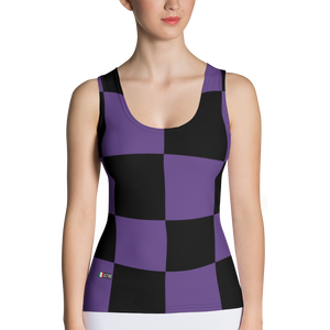 Violet - #d9b930a0 - Grape Black - ALTINO Fitted Tank Top - Summer Never Ends Collection - Stop Plastic Packaging - #PlasticCops - Apparel - Accessories - Clothing For Girls - Women Tops