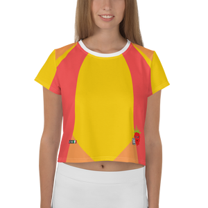 Vermilion - #5a9bd3b0 - Cantaloupe Grapefruit Mango - ALTINO Crop Tees - Stop Plastic Packaging - #PlasticCops - Apparel - Accessories - Clothing For Girls - Women Tops
