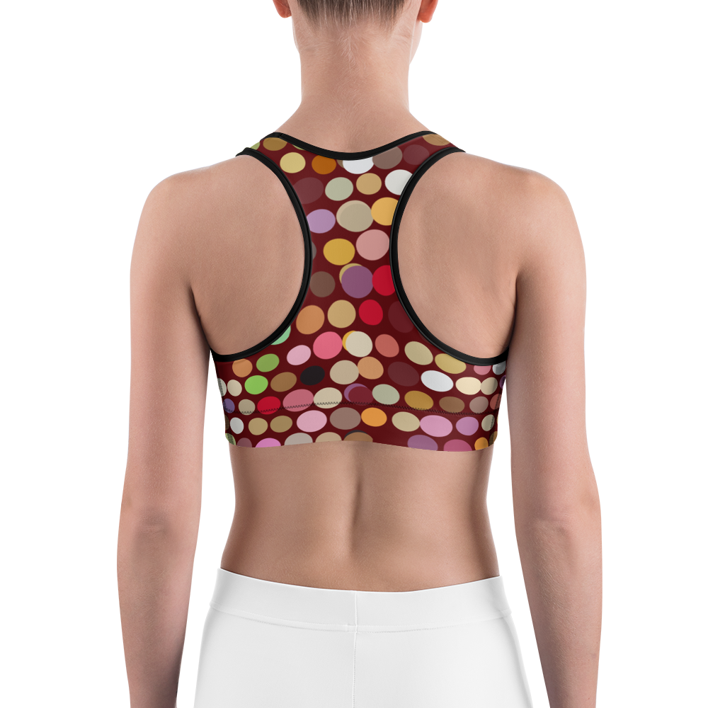 #4a71bda0 - Bing Cherry Pistachio Stracciatella - ALTINO Sports Bra - Gelato Collection