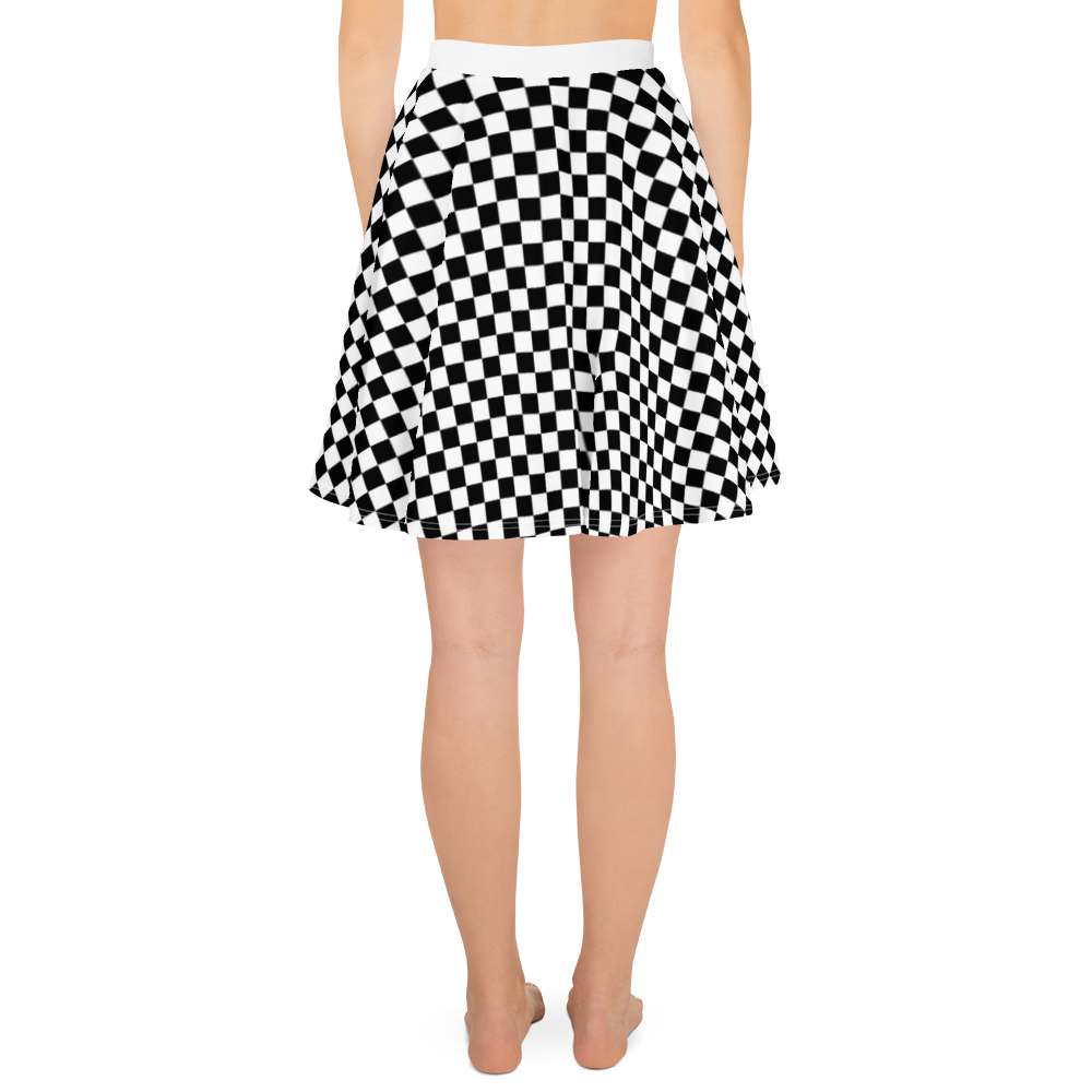 #dc79de80 - Black White - ALTINO Skater Skirt - Summer Never Ends Collection