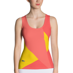 Red - #27fcc7b0 - Grapefruit Mango Watermelon - ALTINO Fitted Tank Top - Stop Plastic Packaging - #PlasticCops - Apparel - Accessories - Clothing For Girls - Women Tops