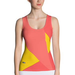 Red - #27fcc7b0 - Grapefruit Mango Watermelon - ALTINO Fitted Tank Top - Stop Plastic Packaging - #PlasticCops - Apparel - Accessories - Clothing For Girls - Women Tops
