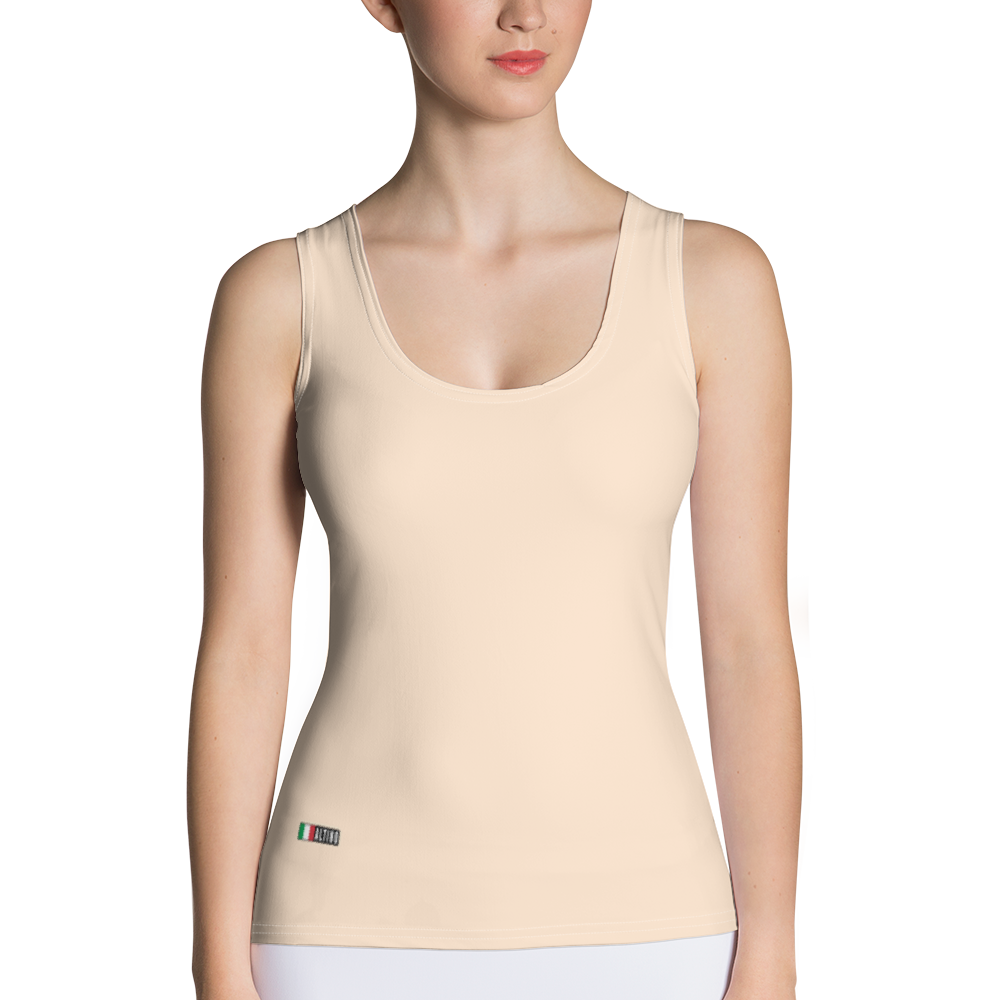 Orange - #6898c890 - Hazelnut Surprise - ALTINO Fitted Tank Top - Gelato Collection - Stop Plastic Packaging - #PlasticCops - Apparel - Accessories - Clothing For Girls - Women Tops