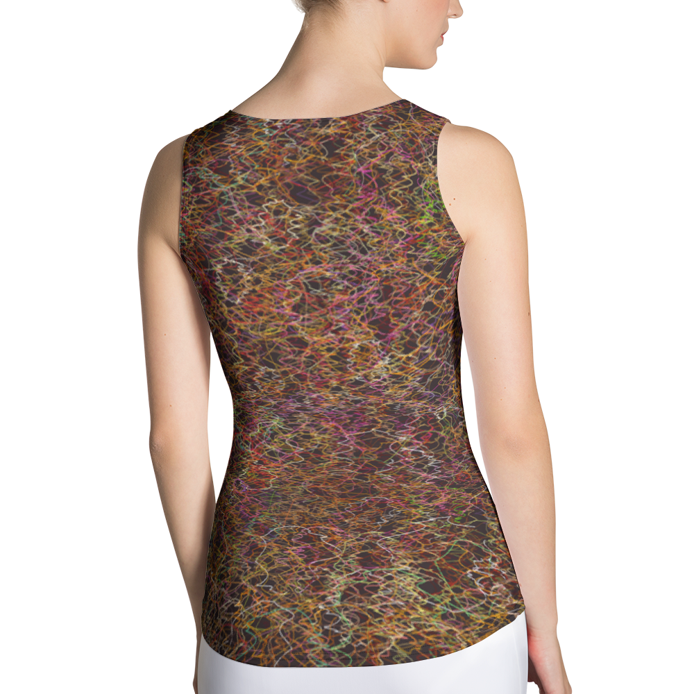#ca80ca80 - Black Chocolate All Flavor Rumble - ALTINO Fitted Tank Top