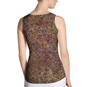 #ca80ca80 - Black Chocolate All Flavor Rumble - ALTINO Fitted Tank Top