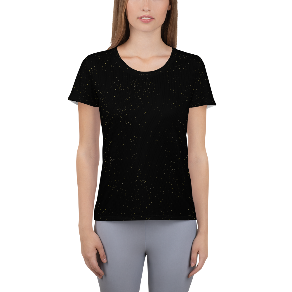 Black - #7771c400 - Black Magic Touch Of Gold - ALTINO Mesh Shirts - Gritty Girl Collection - Stop Plastic Packaging - #PlasticCops - Apparel - Accessories - Clothing For Girls - Women Tops