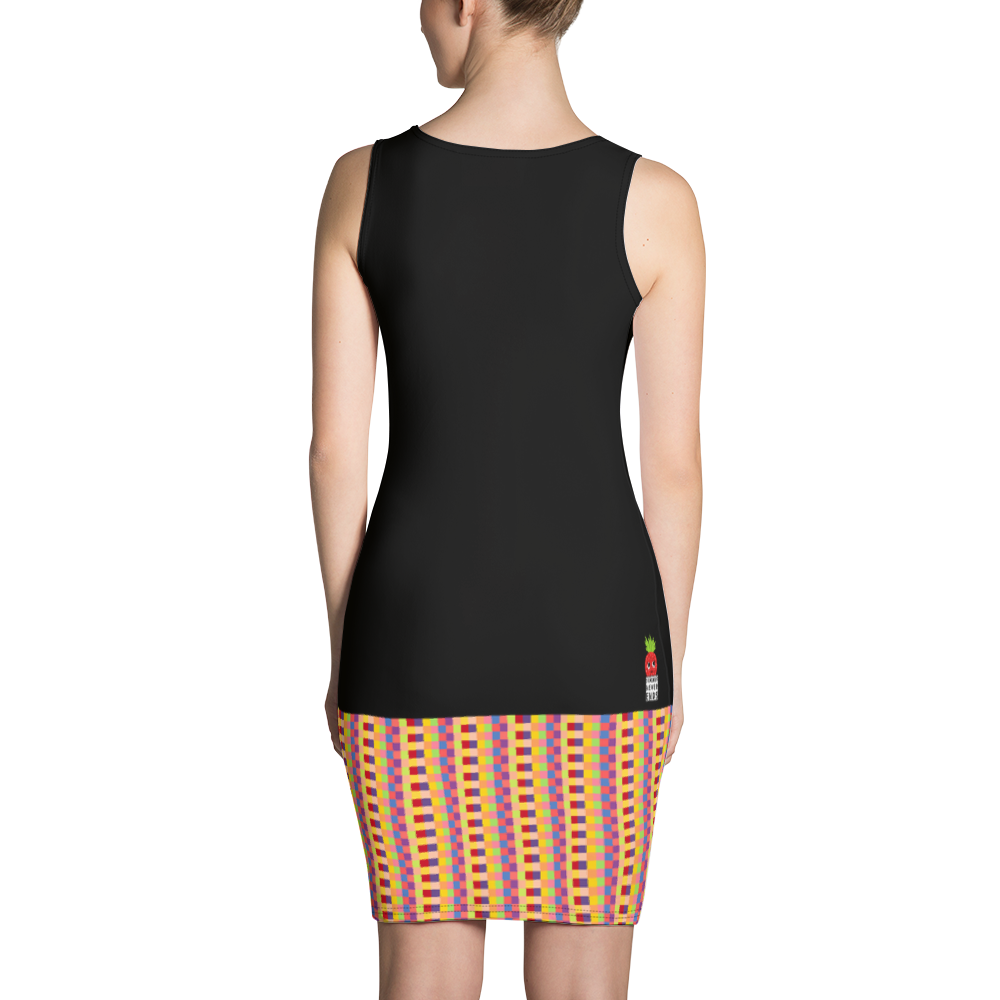 #4297be20 - Fruit Melody - ALTINO Fitted Dress - Summer Never Ends Collection