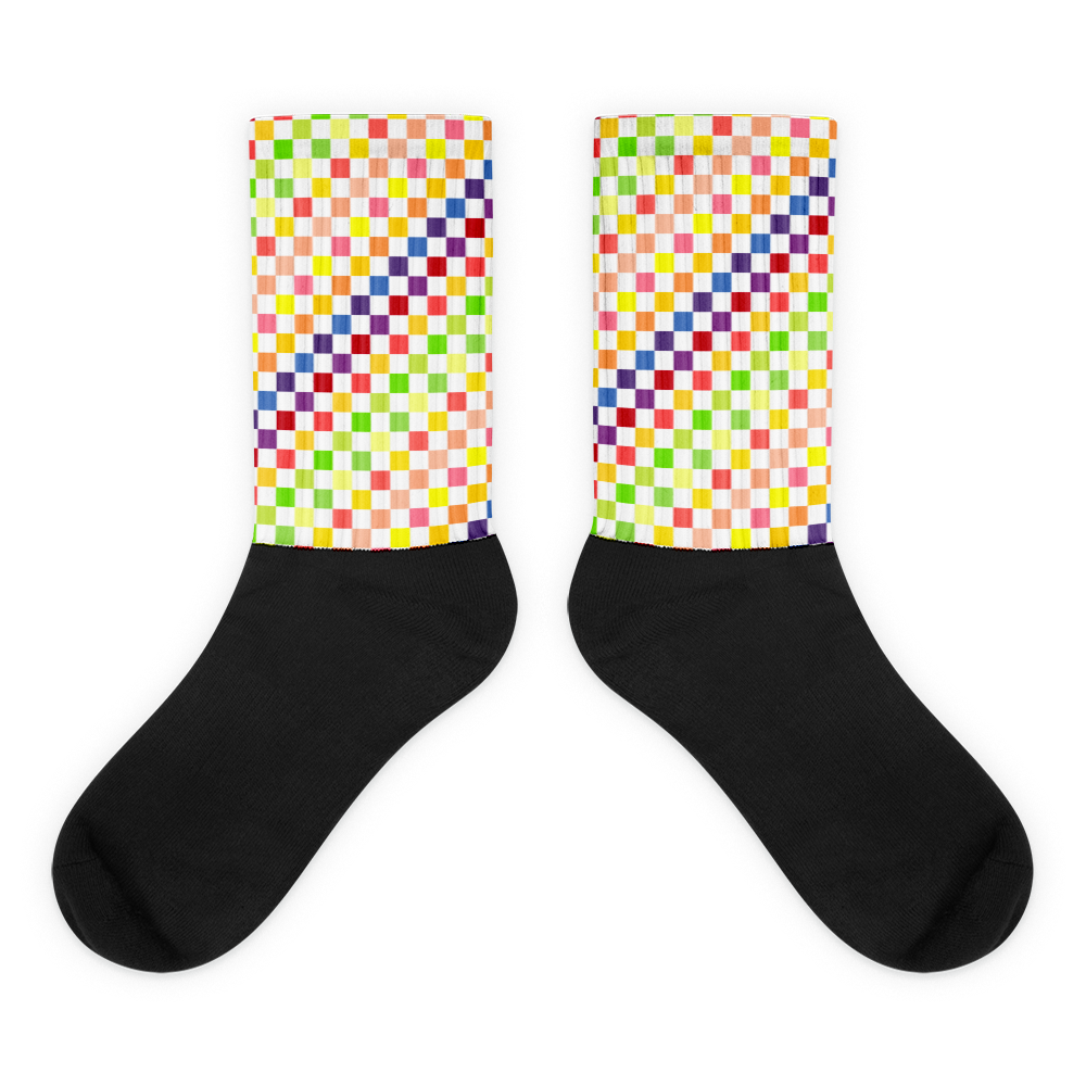 #c5abe190 - Fruit White - ALTINO Designer Socks - Summer Never Ends Collection