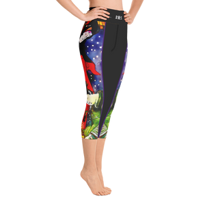 Black - #61debea0 - ALTINO Senshi Yoga Capri - Senshi Girl Collection - Stop Plastic Packaging - #PlasticCops - Apparel - Accessories - Clothing For Girls - Women Pants