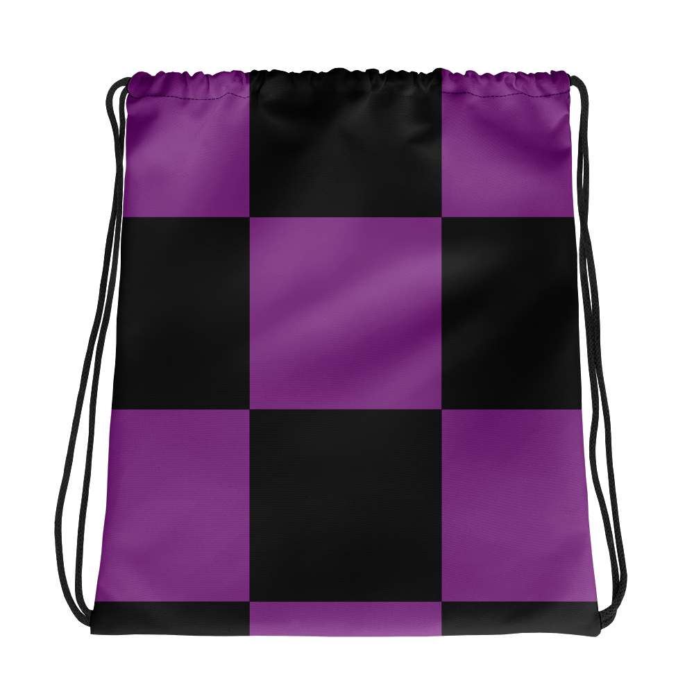 #8dd0b8a0 - Grape Black - ALTINO Draw String Bag - Summer Never Ends Collection