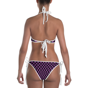 #69afe710 - Black White Grape - ALTINO Reversible Bikini - Summer Never Ends Collection