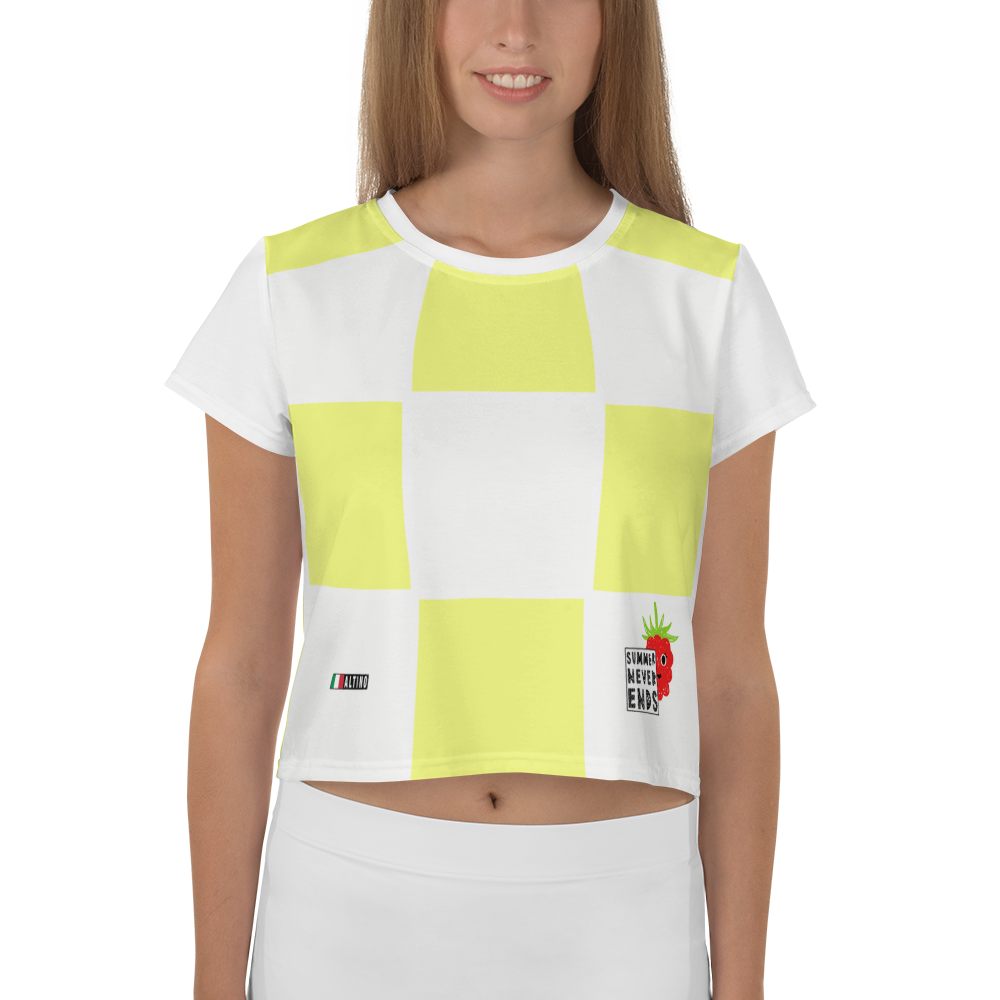 White - #94e95cb0 - Coconut Pear - ALTINO Crop Tees - Summer Never Ends Collection - Stop Plastic Packaging - #PlasticCops - Apparel - Accessories - Clothing For Girls - Women Tops