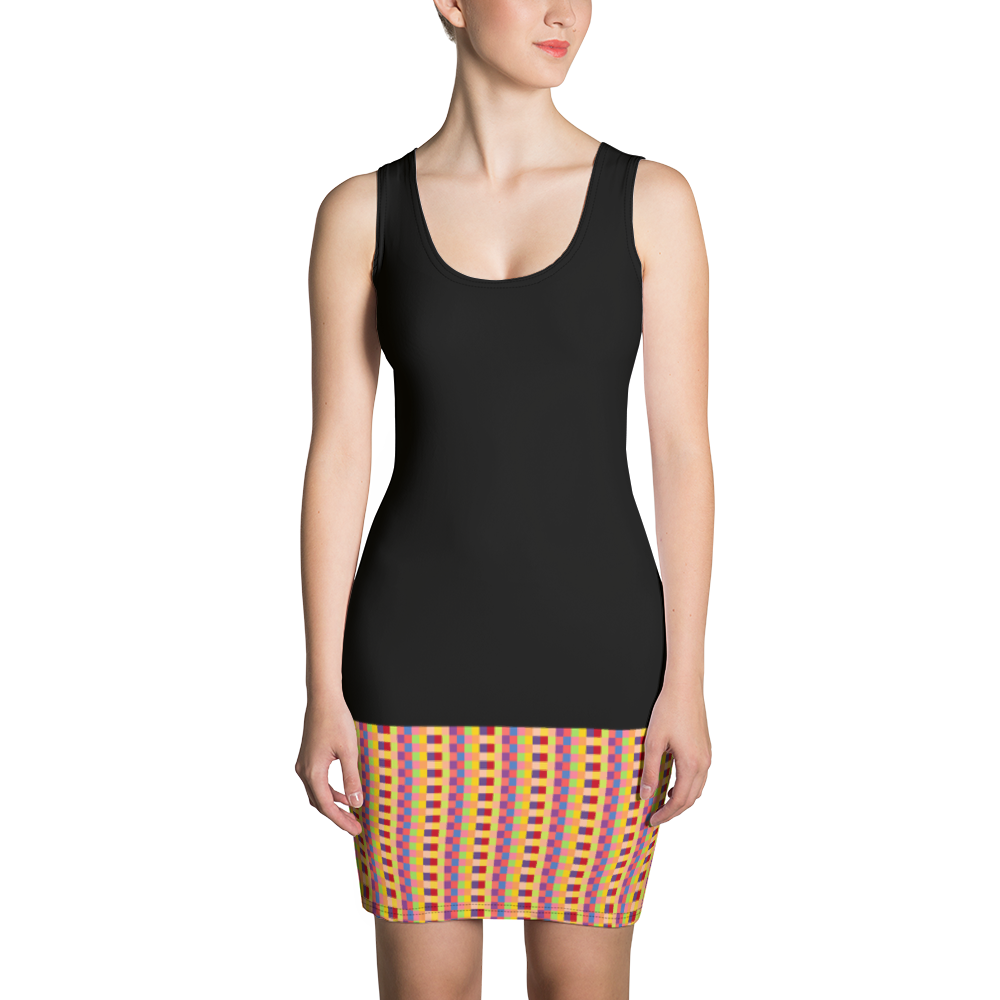 Black - #4297be20 - Fruit Melody - ALTINO Fitted Dress - Summer Never Ends Collection - Stop Plastic Packaging - #PlasticCops - Apparel - Accessories - Clothing For Girls - Women Dresses